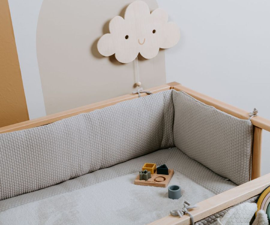 Tochtkussen Baby's Only, geschikt voor babybed/park | Sky urban taupe