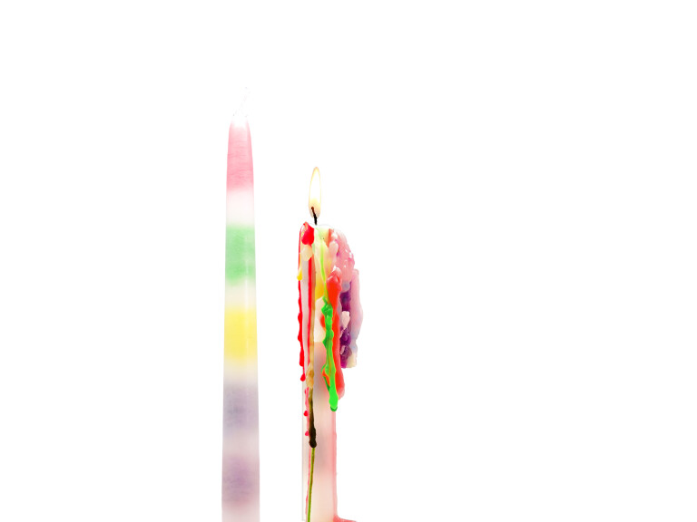 Kaars Bitten, Rainbow Drip Candles, gotische kaars