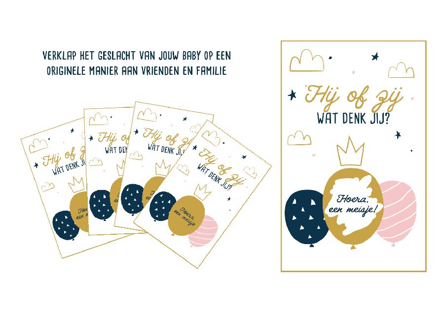 Babyvoorspellingen MINIMOU Verklap het geslacht | GenderRevealFeestje26