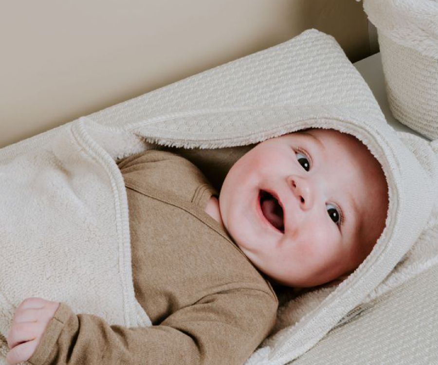 Wikkeldeken Baby's Only | Sky warm linen