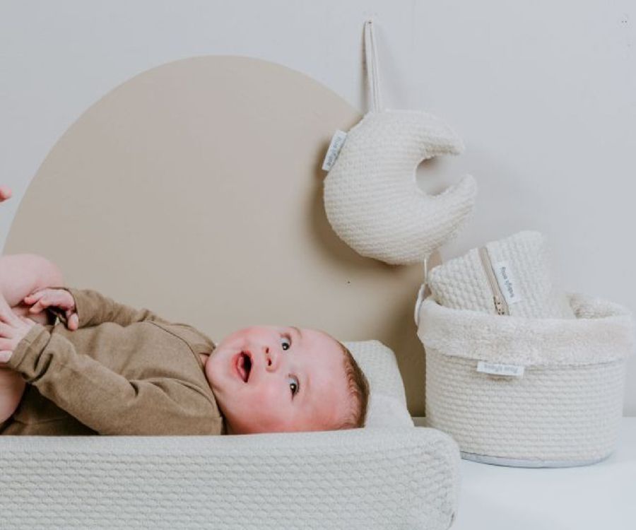 Muziektrekker Baby's Only, Muziekdoos | Sky warm linen