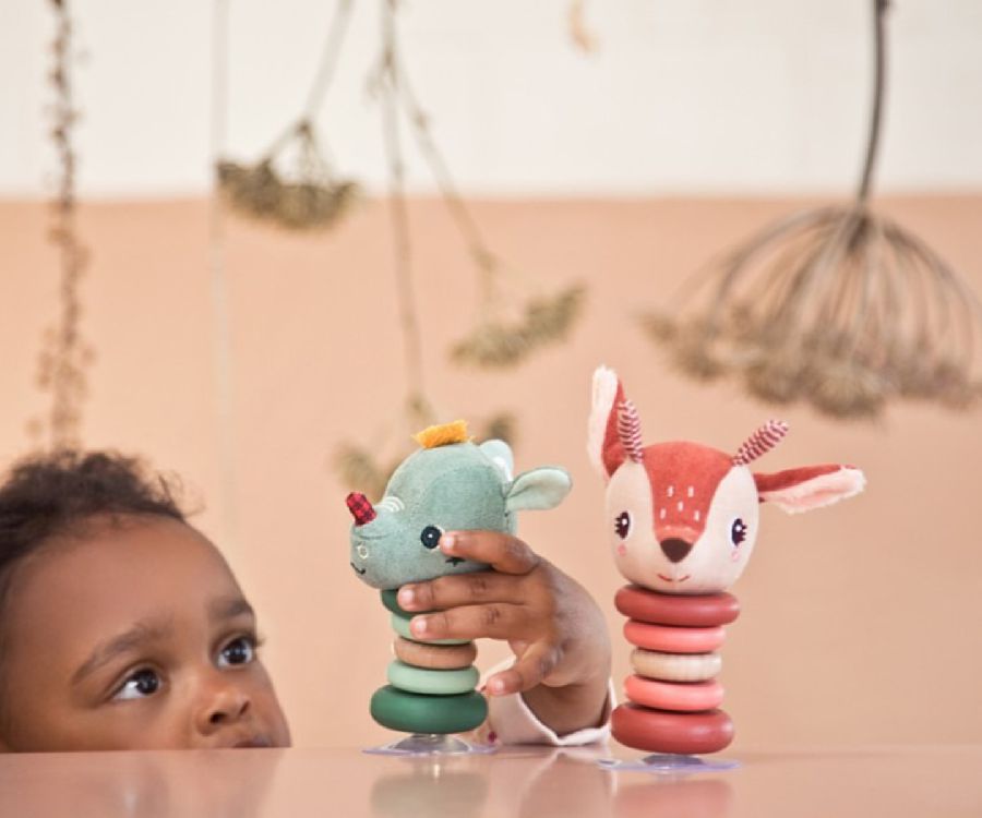 Zuignap speelgoed Lilliputiens Swingende rammelaar | Stella