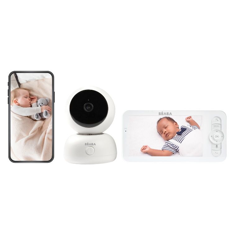 Babyfoon Beaba Zen Premium V2, babyfoon met dual gebruik (beeldbabyfoon + smartphone/tablet)