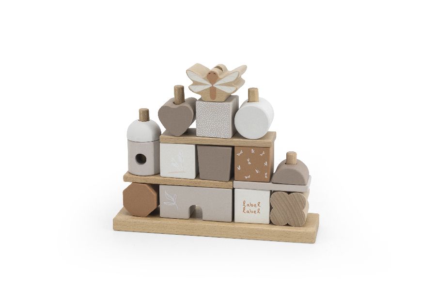 Stapelspeelgoed LABEL LABEL Stacking Blocks House | stapelfiguur