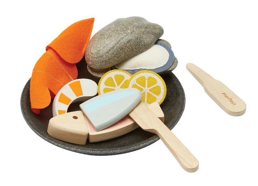 Keuken speelset Plan Toys Seafood Platter
