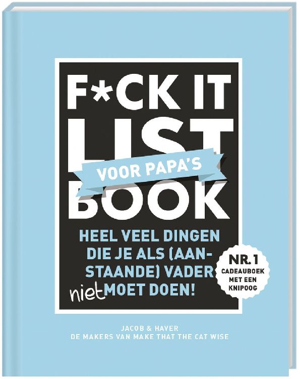 Informatief boek IMAGE BOOKS F*ck It List Book - Voor Papa's