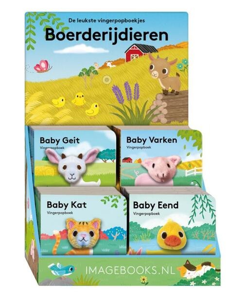 Verhalenboek IMAGE BOOKS Vingerpopboekjes - Boerderijdieren