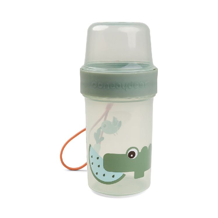 Bewaarpotje Done by Deer Croco, 1 stuk(s) | To Go 2-Way Snack 
