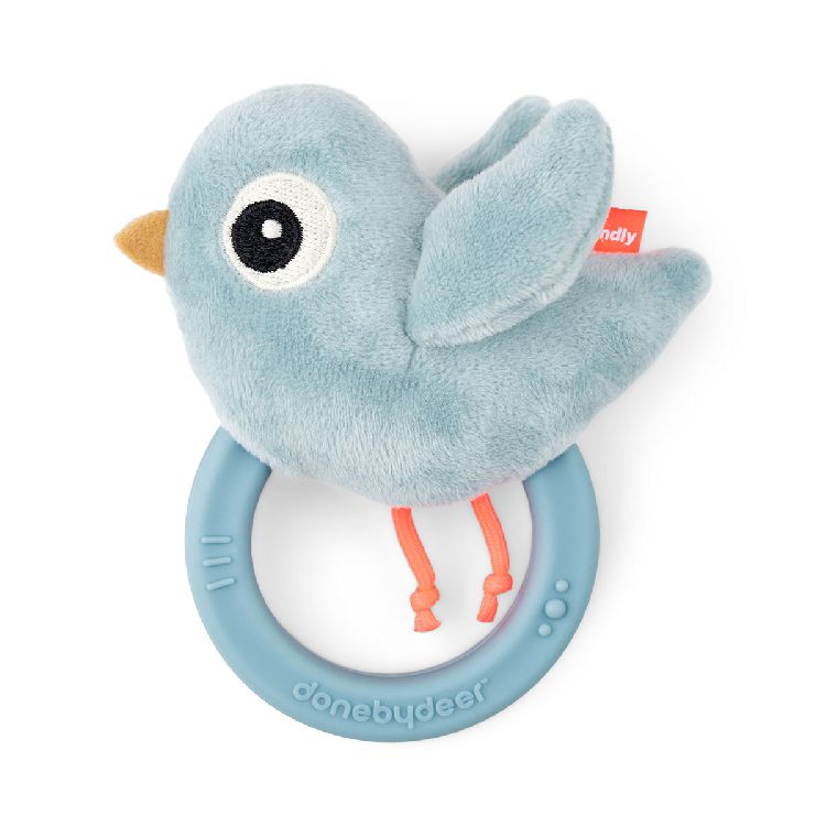 Rammelaar Done by Deer Birdee | Sensory Rattle W/Teether
