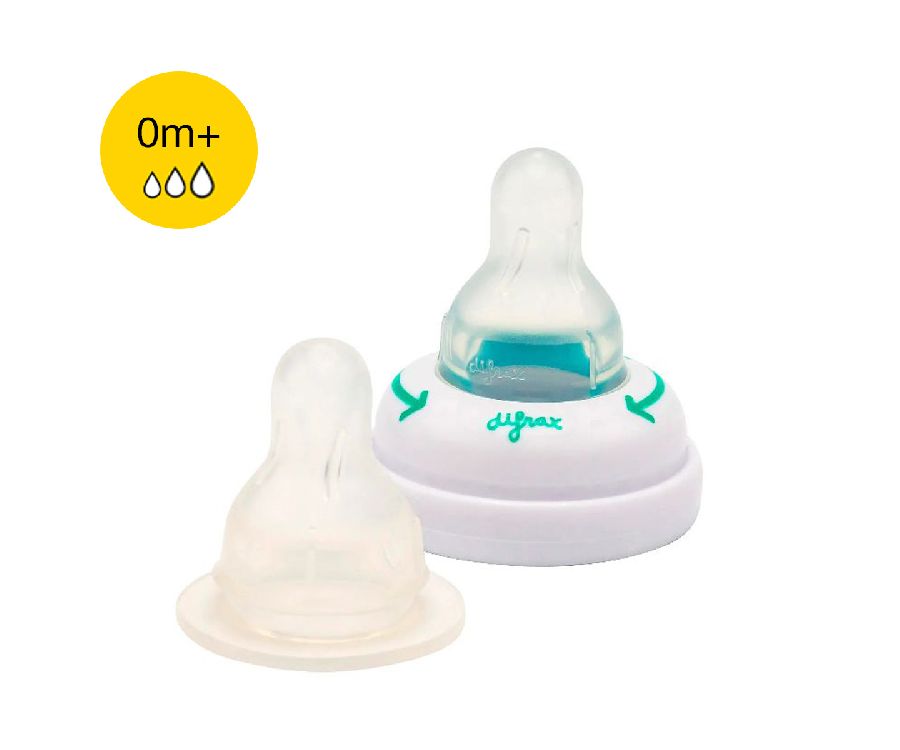 Zuigspeen Difrax 1-2-3 Ring met XS doseerspeen