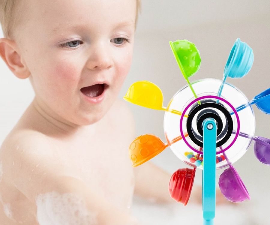 Badspeelgoed Sassy Whirling waterfall suction toy | Bath Toys