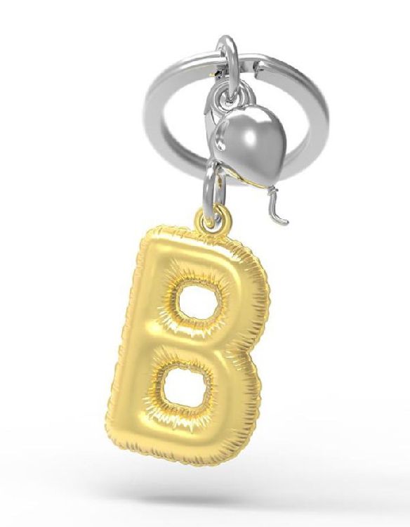 Sleutelhanger Metalmorphose Alphabet - B, letter | Party Balloon
