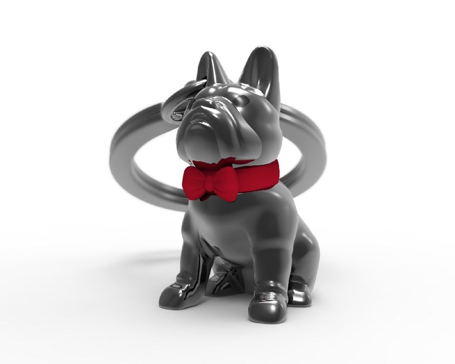 Sleutelhanger Metalmorphose Bulldog Black, hond | Animals