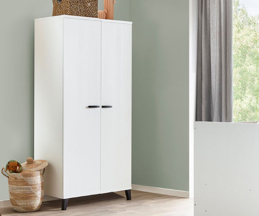 Kast NEYT, Evy Structuur Wit, 2-deurs