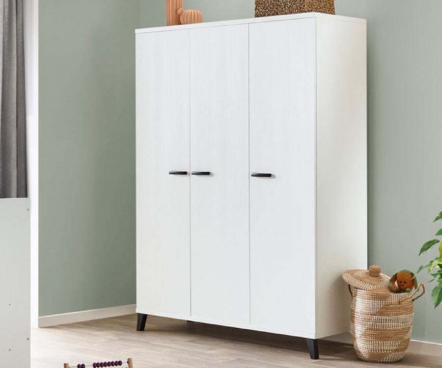 Kast NEYT, Evy Structuur Wit, 3-deurs