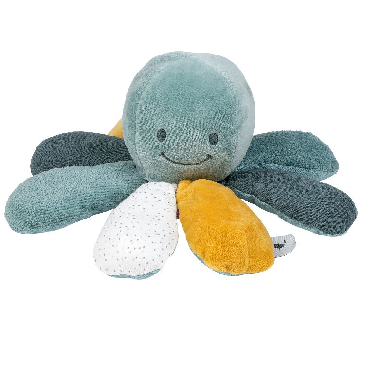 Knuffel Nattou, Activity octopus | Lapidou green