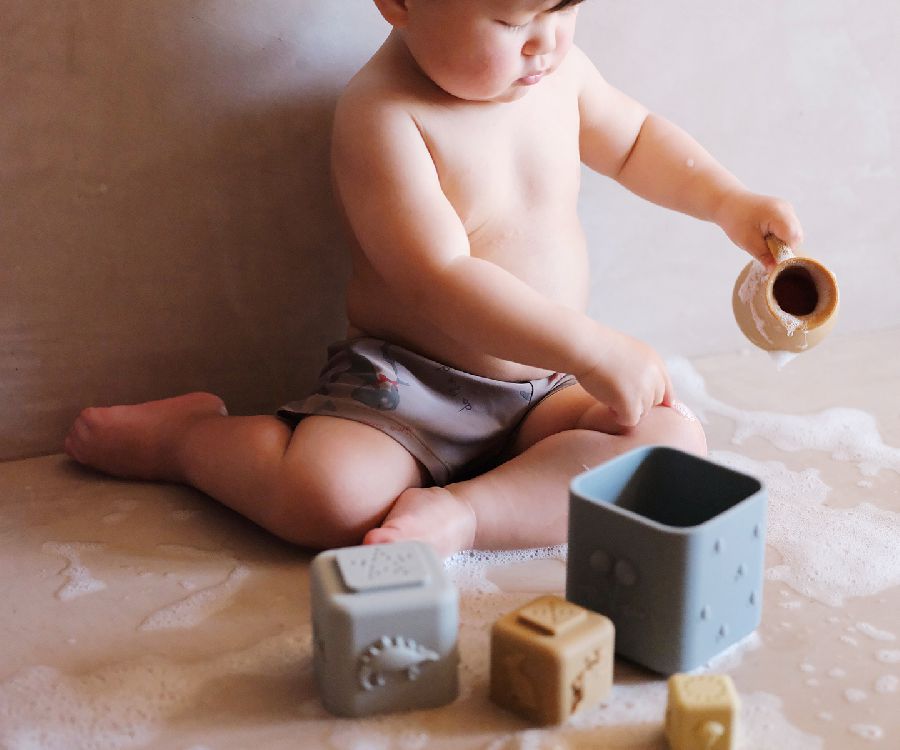 Stapelspeelgoed Konges Slojd Silicone stacking tower | stapeltoren