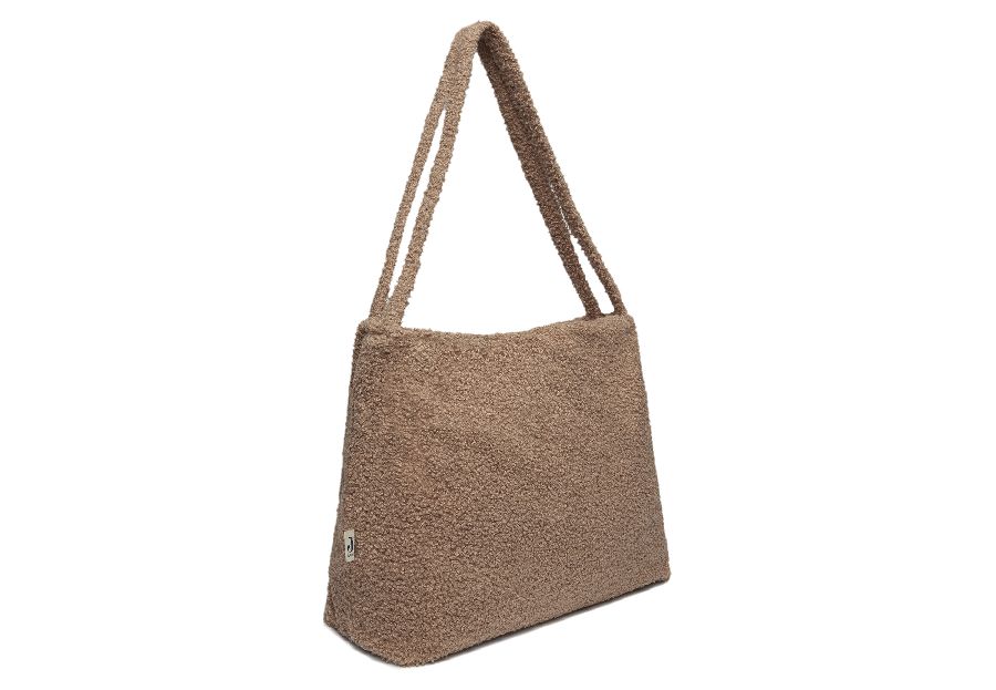 Verzorgingstas Jollein Shopper, draagtas met luiermat | Boucle biscuit