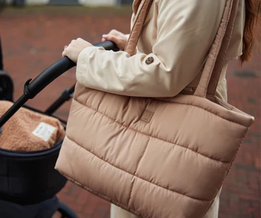 Verzorgingstas Jollein Bag, draagtas met luiermat | Puffed biscuit