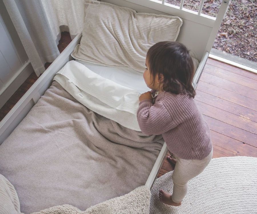 Deken Koeka, geschikt voor babybed 60x120/babybed 70x140 | Denver clay