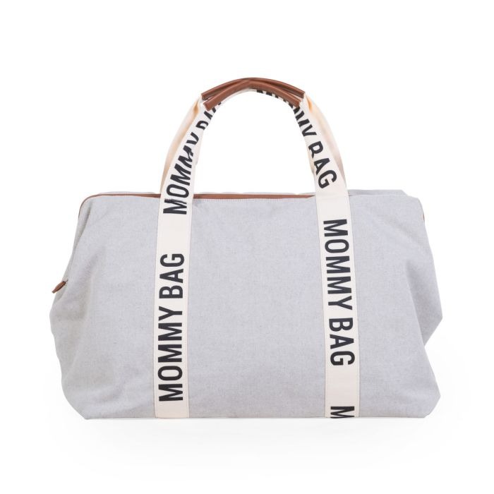 Verzorgingstas Childhome Mommy Bag Signature Canvas, draagtas met luiermat | Signature Canvas offwhite