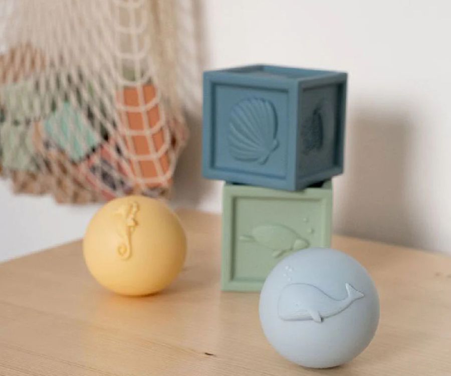 Activiteitenbal Little Dutch Ocean Blokken / ballen set | bal speelset