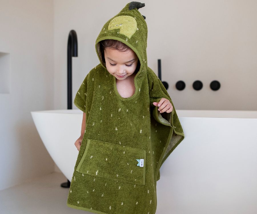 Poncho Trixie, badcape | Mr. Dino Bathtime
