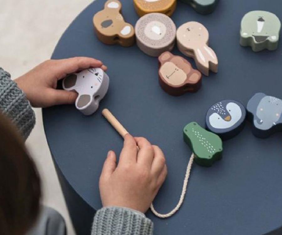 Educatief spel Trixie Animal lacing beads | Playtime