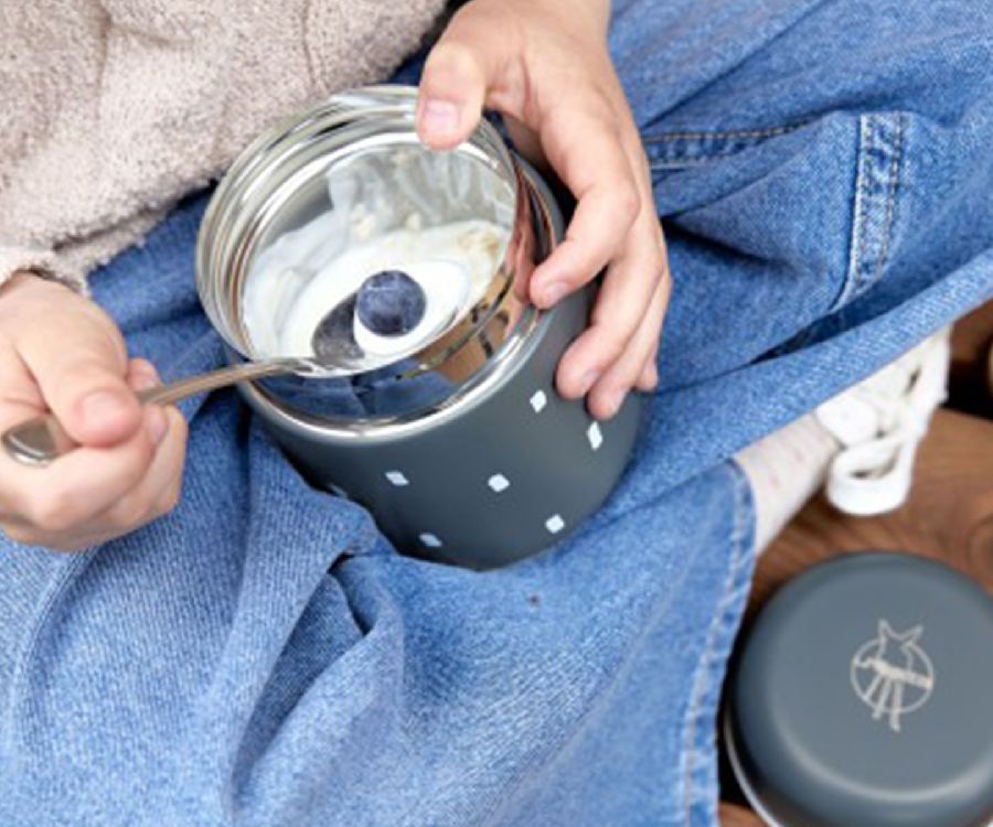 Thermos pot / food jar Laessig Food Jar Medium | Happy Prints midnight blue