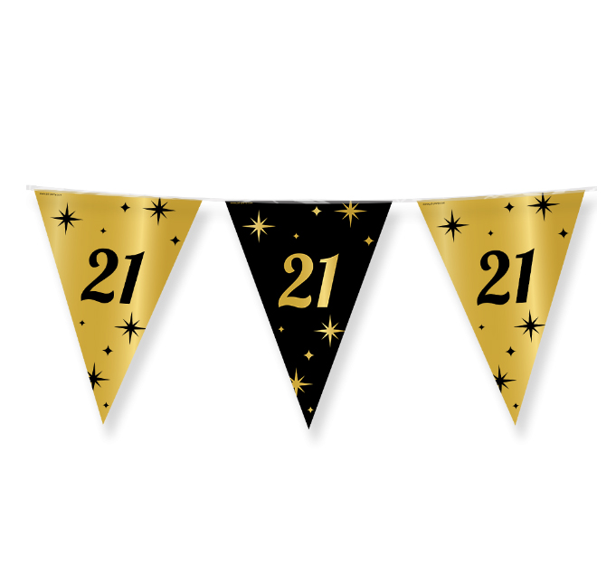 Feestartikelen PD Party Party Flags Foil - 21, vlaggenlijn | 21