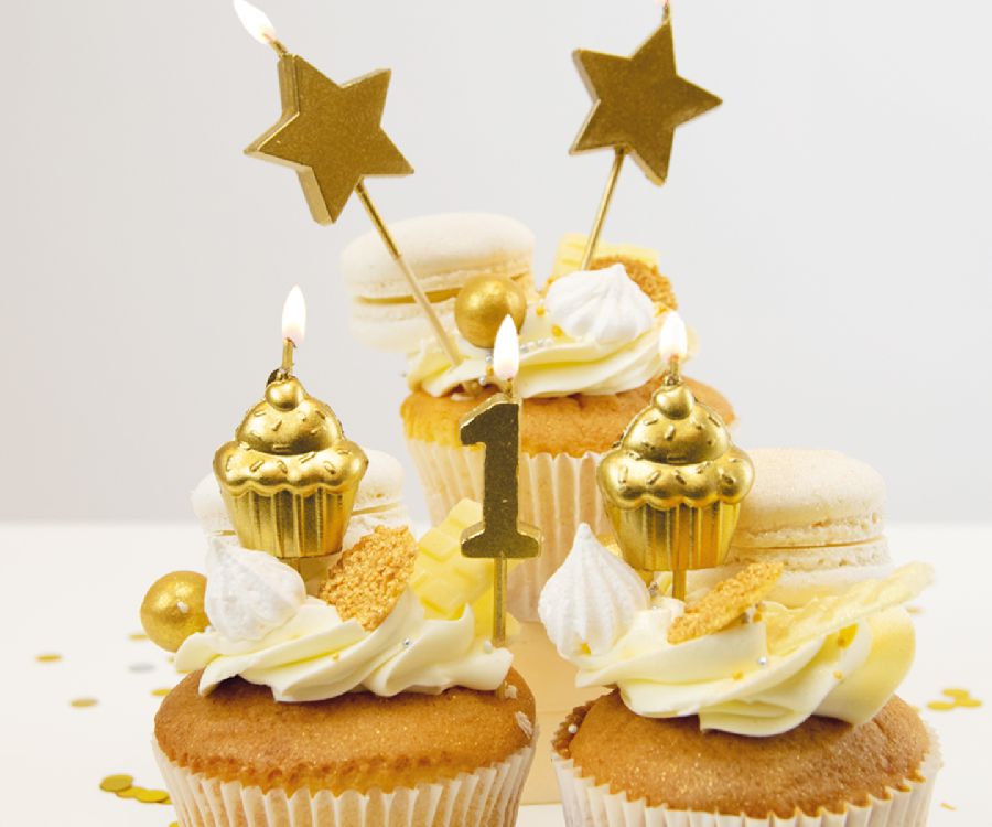 Feestartikelen PD Party Party Cake Candles - 1 Year, kaars