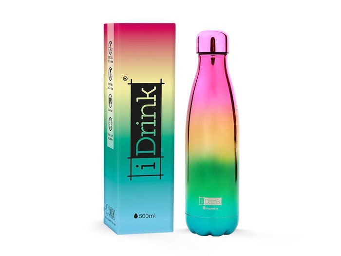 Drinkfles/thermosfles i-total Metallic Rainbow | I-Drink