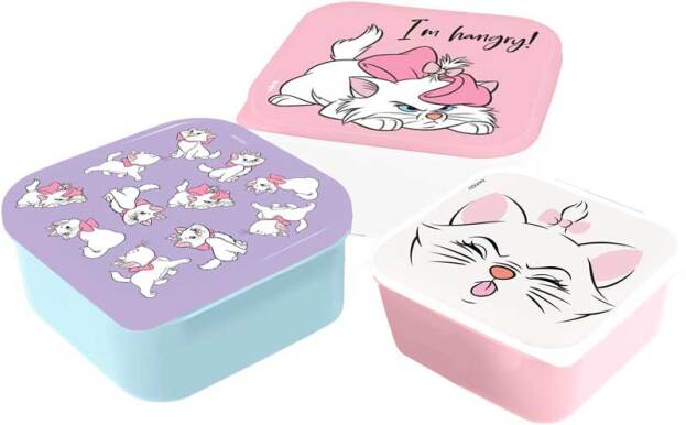 Snackdoos Danneels Snack Box 3 in 1, 3 stuk(s) | Aristocats