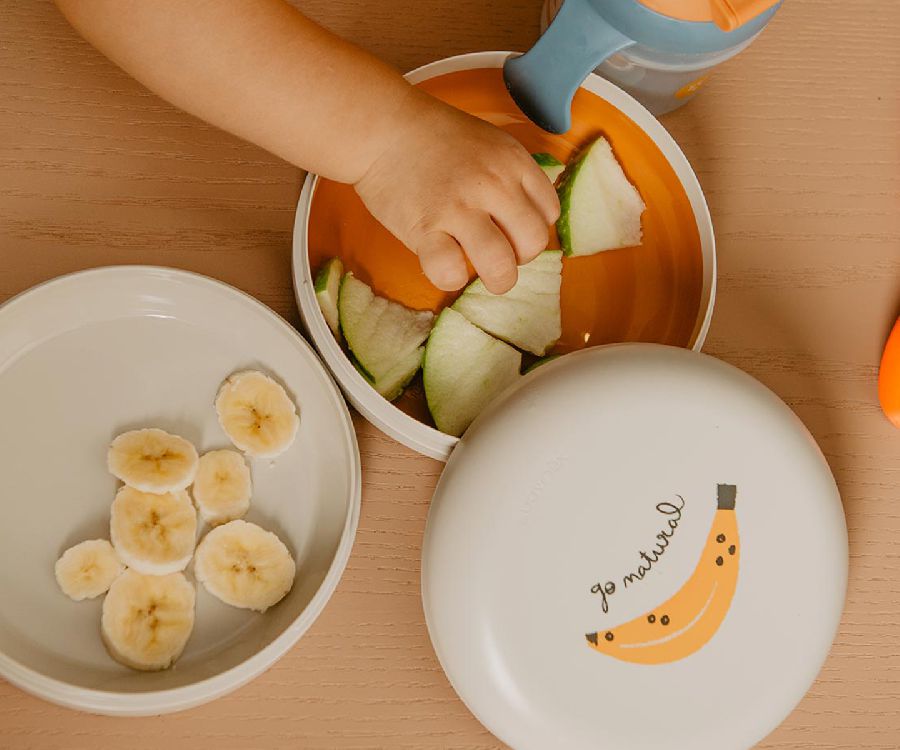 Snackdoos Suavinex Bentoo lunch box, 1 stuk(s) | Go Natural banana