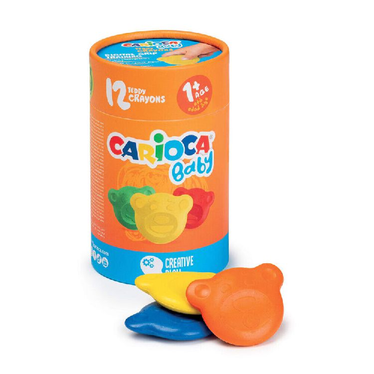 Potlood Carioca Teddy Crayons 1+, kleurpotlood | Baby