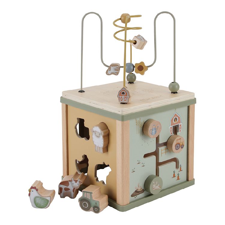 Stevige activiteitenkubus Little Dutch