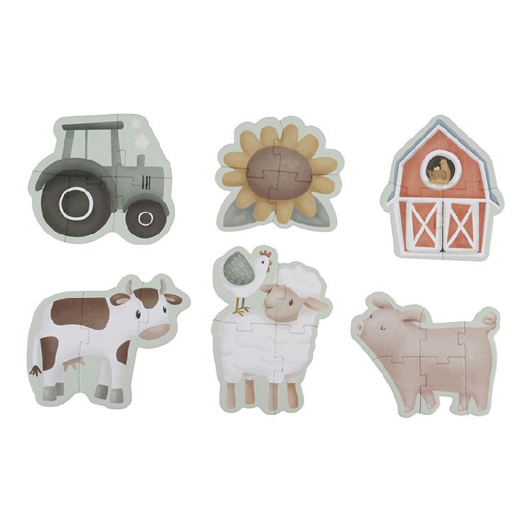 Puzzel Little Dutch 6 in 1 puzzel | Little Farm
