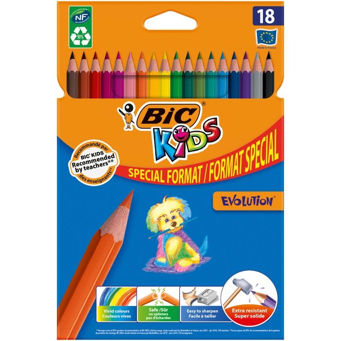 Potlood Bic Kids Evolution Ecolutions, kleurpotlood