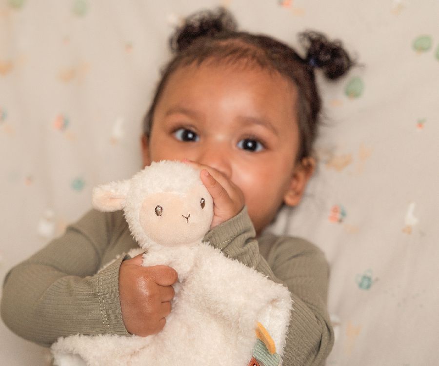 Knuffeldoek Little Dutch, Knuffeldoek schaap | Little Farm