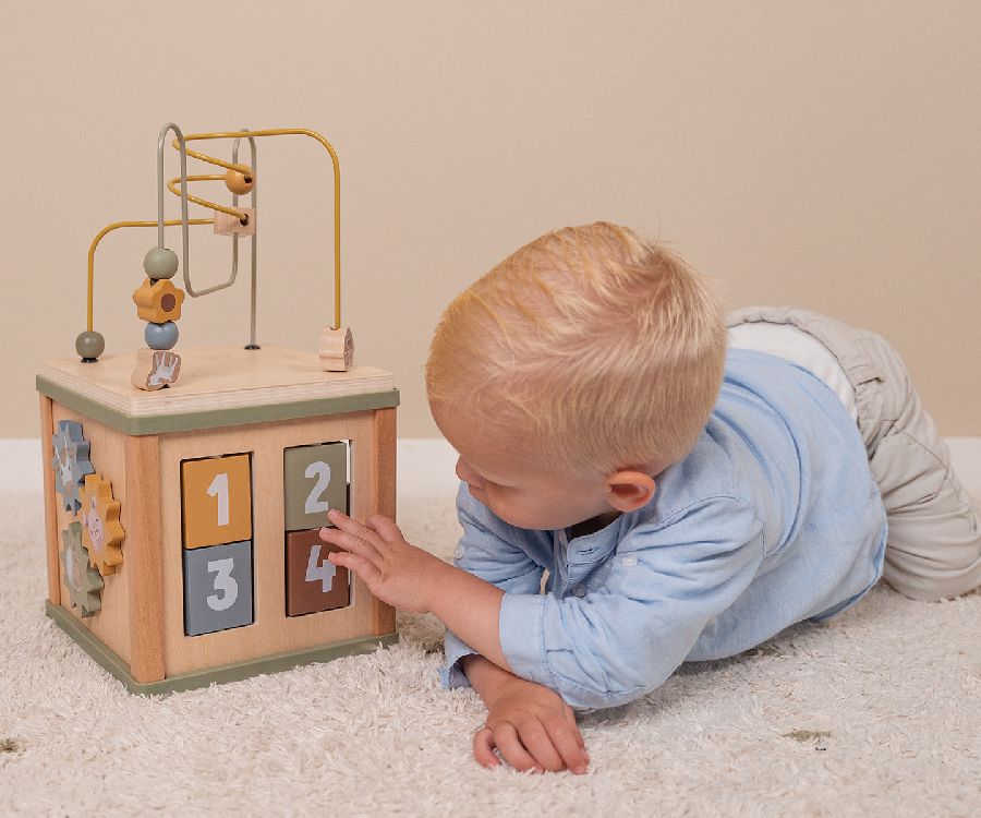 Stevige activiteitenkubus Little Dutch