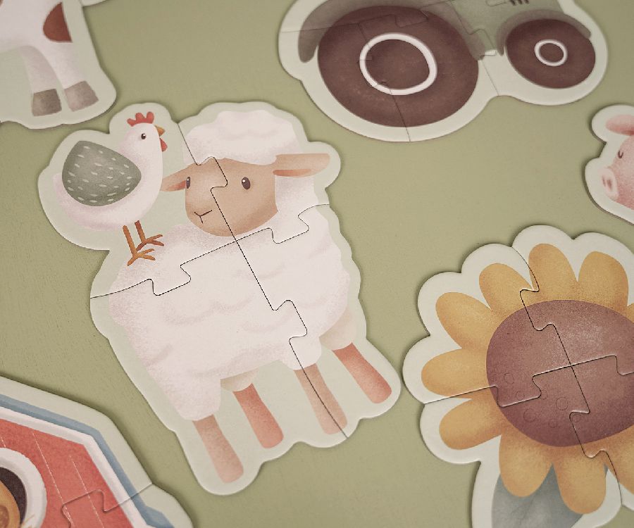 Puzzel Little Dutch 6 in 1 puzzel | Little Farm