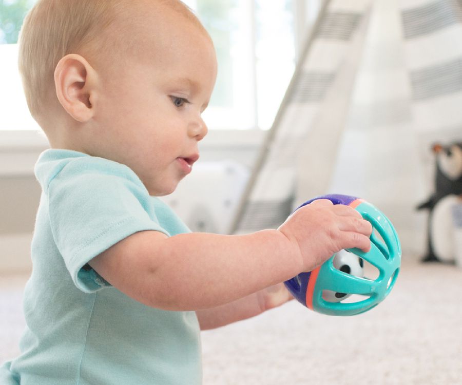 Activiteitenbal Sassy Squish & Chime Ball | grijpbal