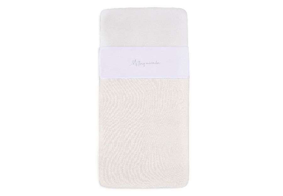 Laken Jollein, geschikt voor wieg/draagmand/park | Tiny Miracle olive green