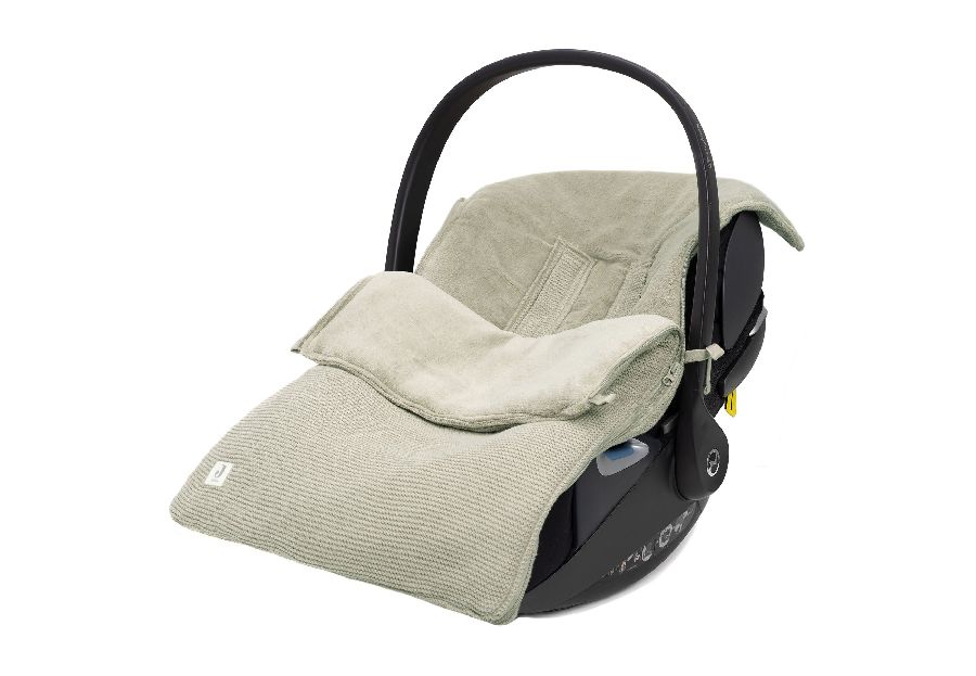 Voetenzak Jollein, geschikt voor autostoel groep 0+ | Basic Knit olive green