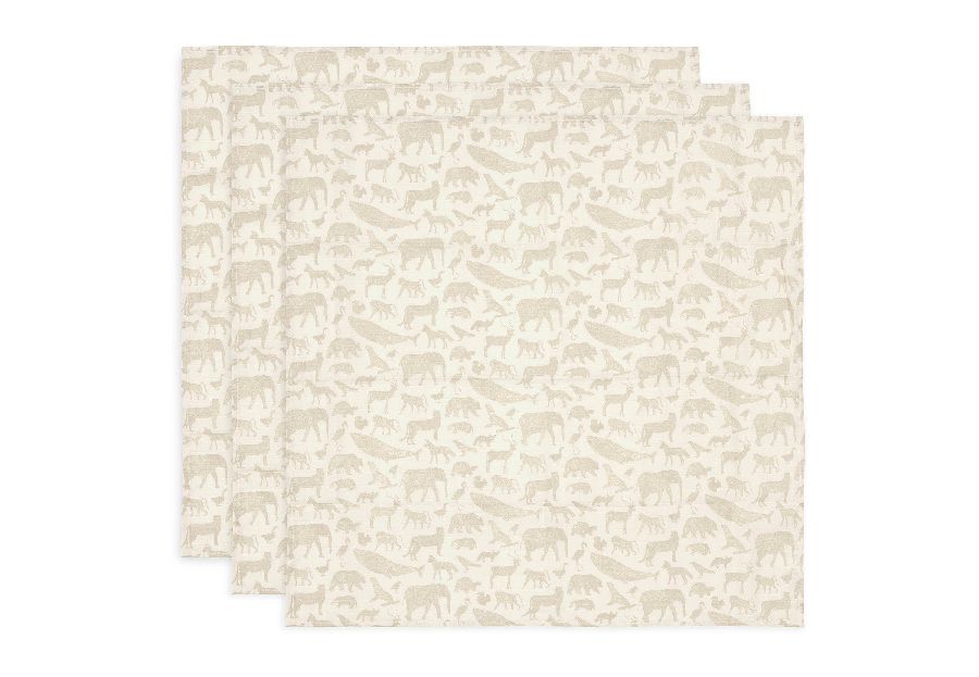 Tetra doek Jollein Small | Animals nougat