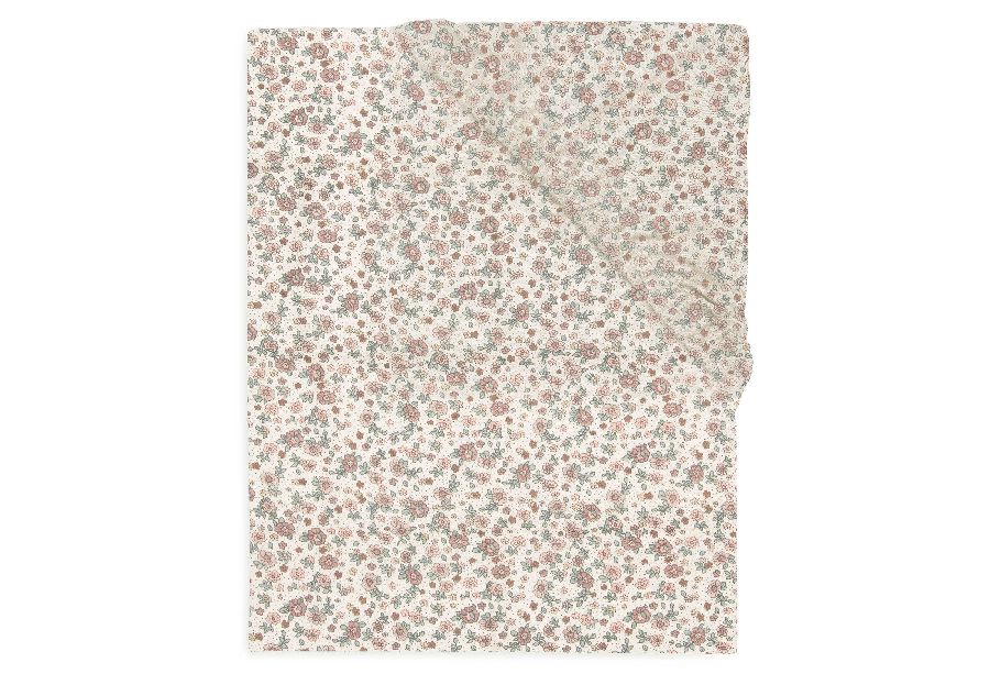 Hoeslaken Jollein, geschikt voor babybed 60x120 | Retro Flowers