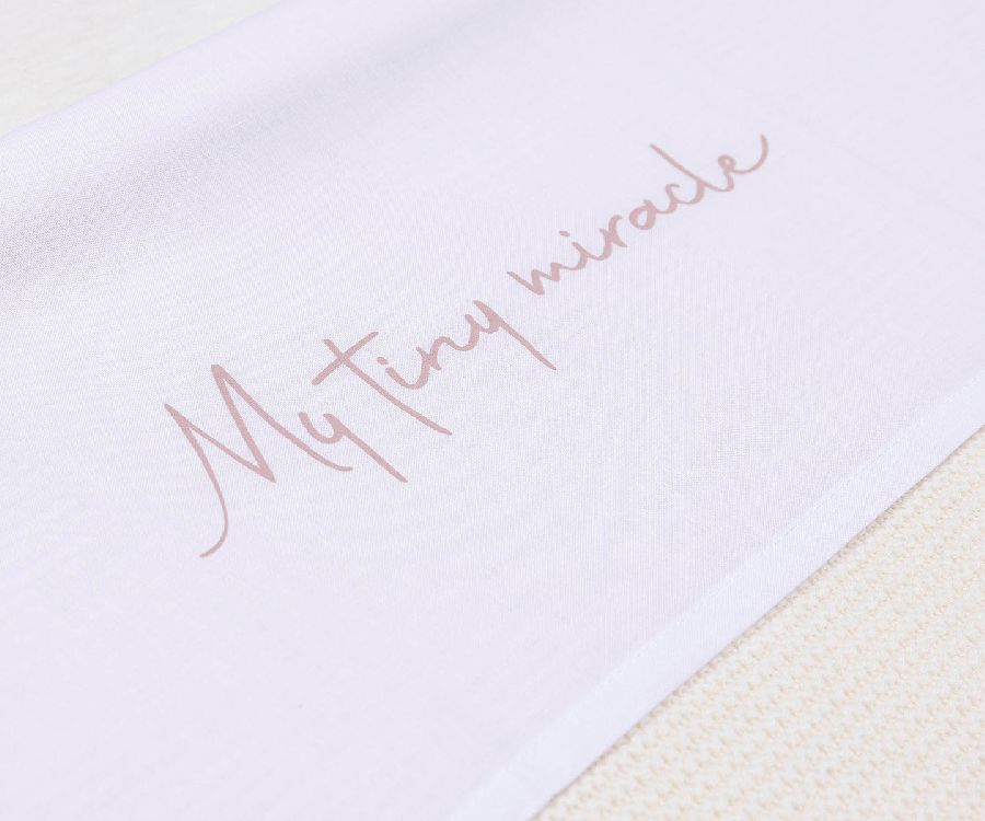 Laken Jollein, geschikt voor wieg/draagmand/park | Tiny Miracle wild rose