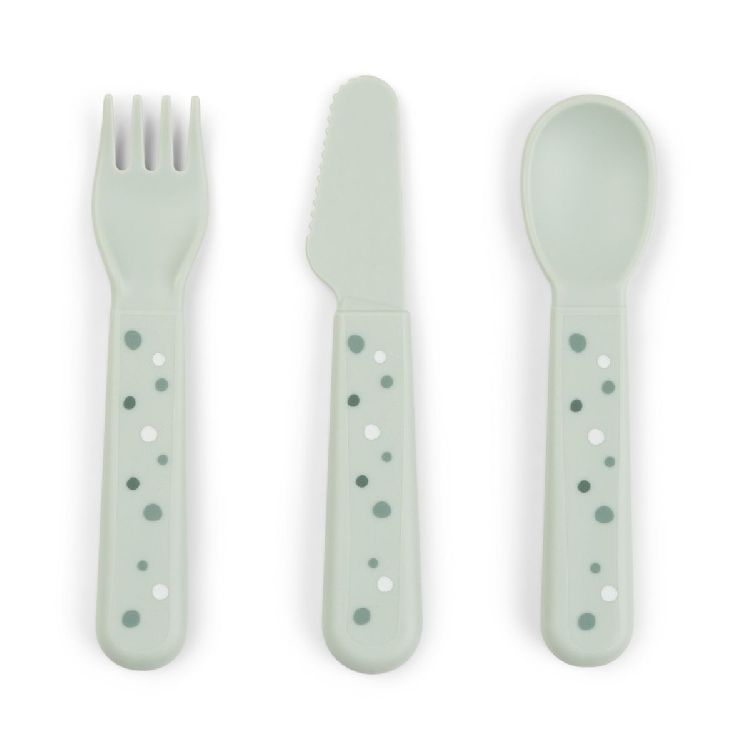 Bestek Done by Deer Happy Dots, lepel/vork/mes | Foodie Cutlery Set