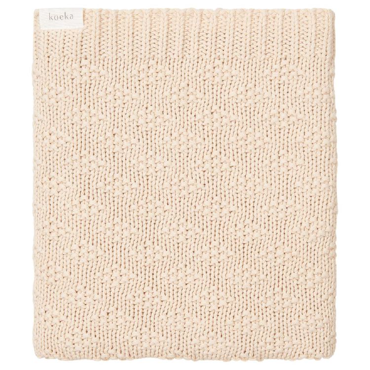 Deken Koeka, geschikt voor wieg/draagmand/park | Braga warm white