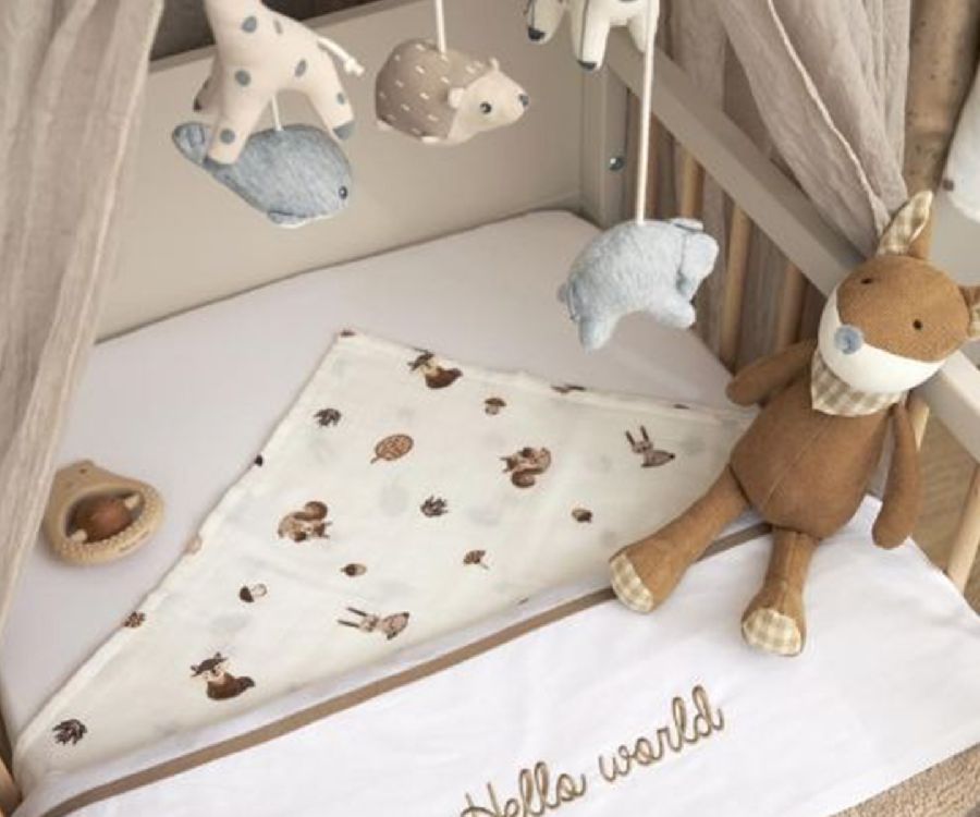 Tetra doek Meyco Baby | Forest Animals toffee